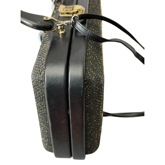 Vintage Novelty Train Clutch Hard Case Top Handle Beaded Evening Bag MCM - Picture 6 of 9